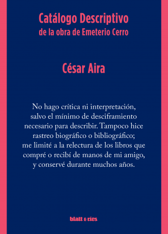 Catalogo descriptivo de la obra de Emeterio Cerro
