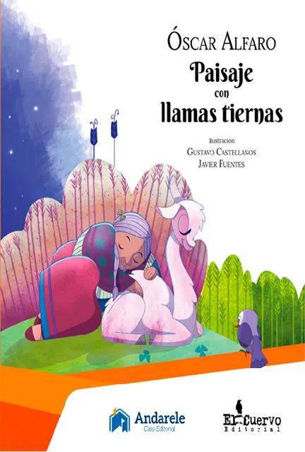 Paisaje con llamas tiernas