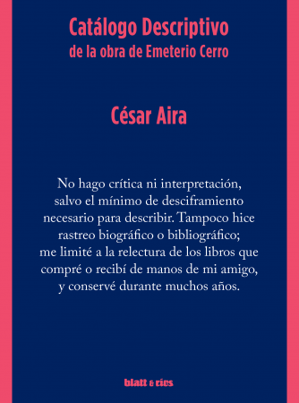Catalogo descriptivo de la obra de Emeterio Cerro